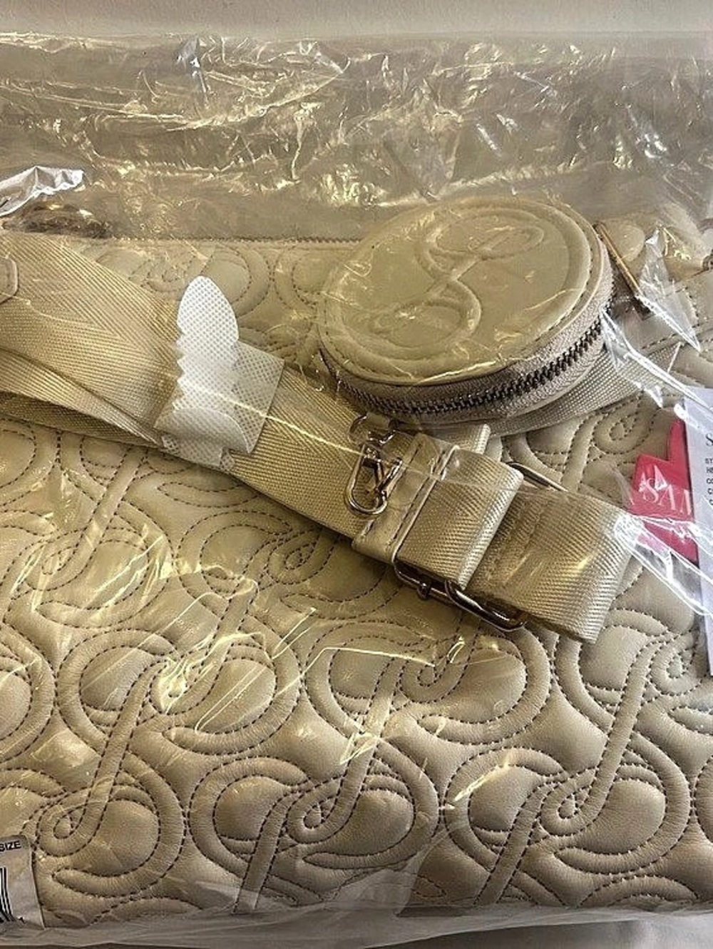 Sam & Libby Crossbody Bag Paisley in Cream NWT